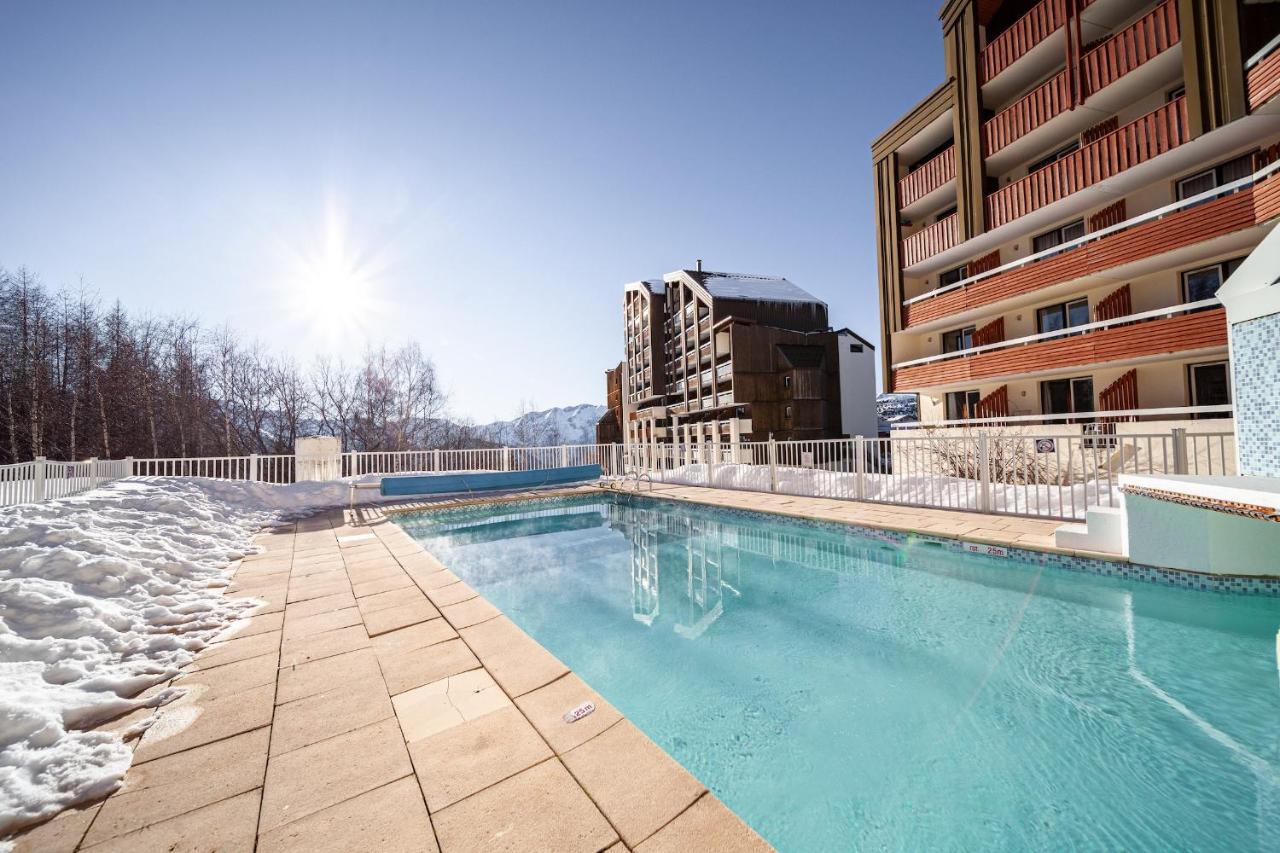 Appartement Pour 5 - Residence Avec Piscine Et Spa Huez Экстерьер фото